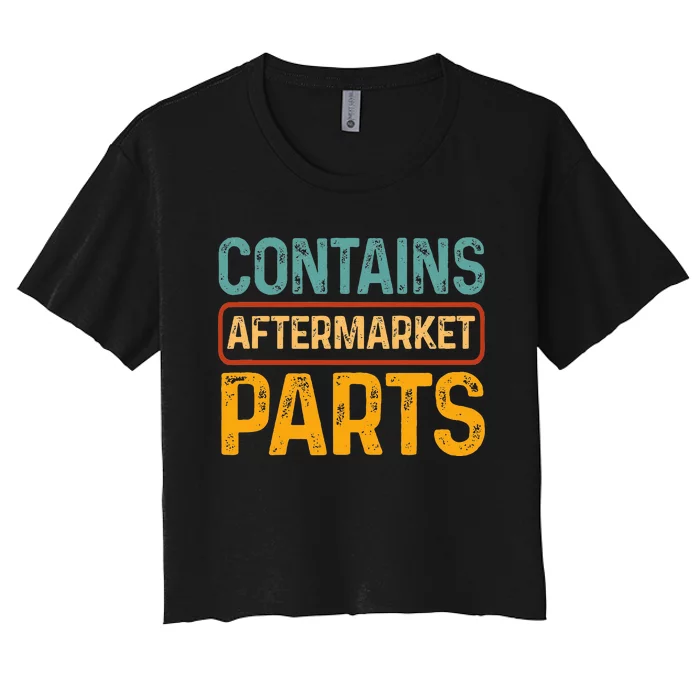 Bionic Aftermarket Parts Design Knee And Hip Replacement Women's Crop Top Tee