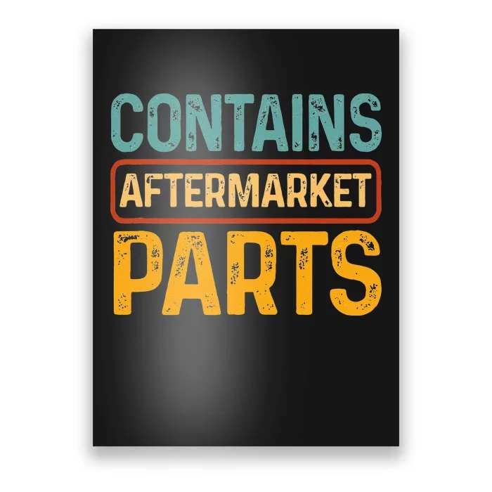 Bionic Aftermarket Parts Design Knee And Hip Replacement Poster