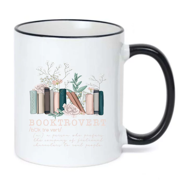 Booktrovert A Person Who Prefers The Company Of Fictional Characters To Read Peo Black Color Changing Mug