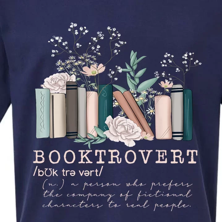 Booktrovert A Person Who Prefers The Company Of Fictional Characters To Read Peo Sueded Cloud Jersey T-Shirt