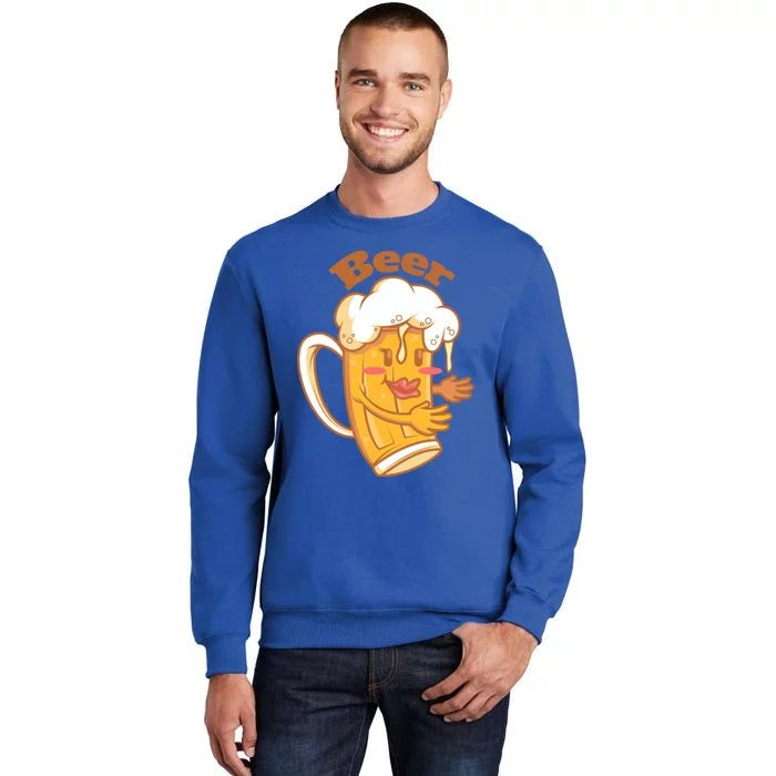 Beer And Pizza Matching Couples Valentines Halloween Costume Cool Gift Tall Sweatshirt