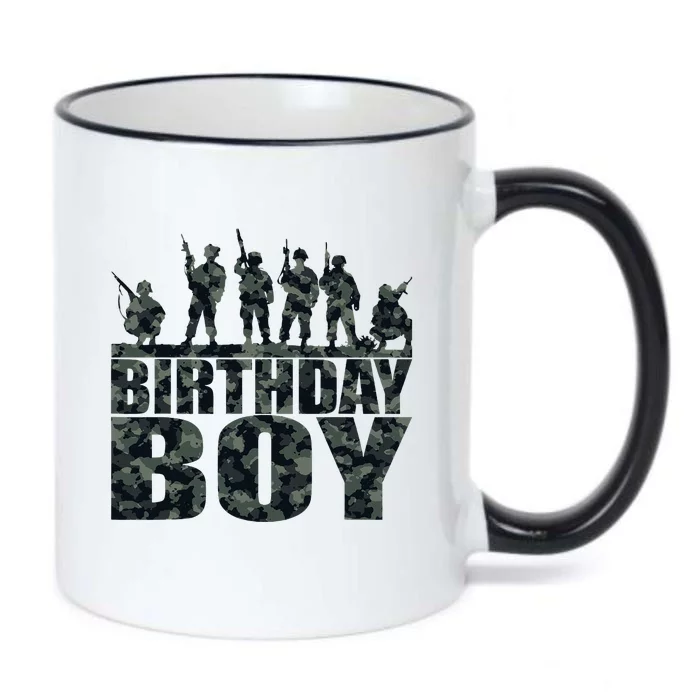 Birthday Army Party Military Party Supplies Camo Green Black Color Changing Mug