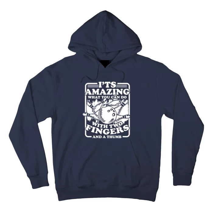 Bowling Alley Pins Spare Strike Hoodie