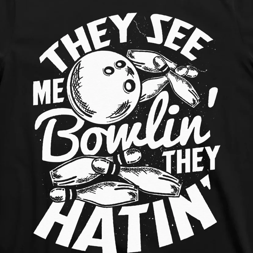 Bowling Alley Pins Spare Strike T-Shirt