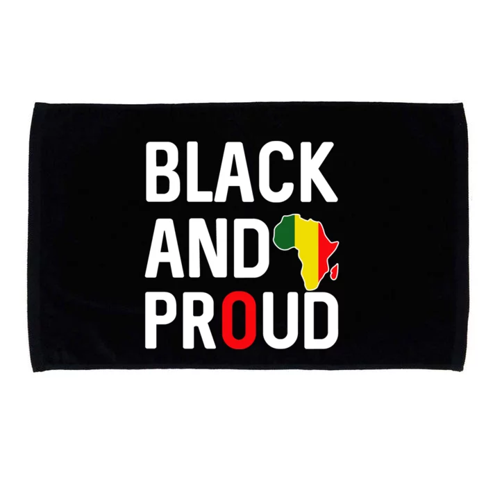 Black And Proud Black History Month African Pride Microfiber Hand Towel