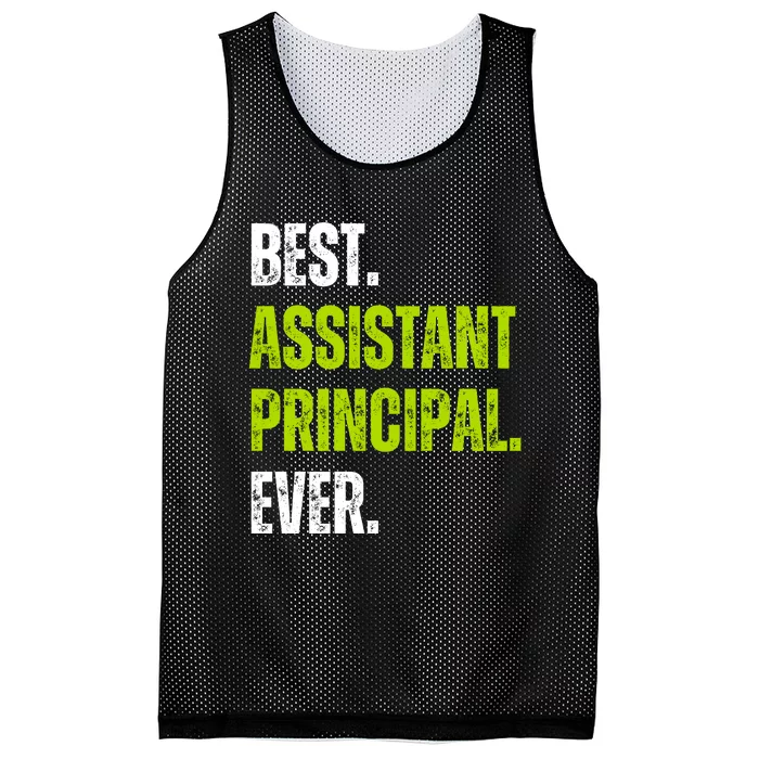 Best Assistant Principal Ever Funny Mesh Reversible Basketball Jersey Tank