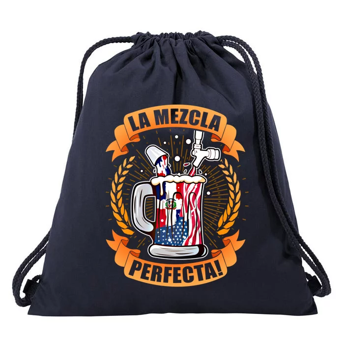 Beer And Patriotic Pride Dominican Rep Usa Funny Gift Drawstring Bag