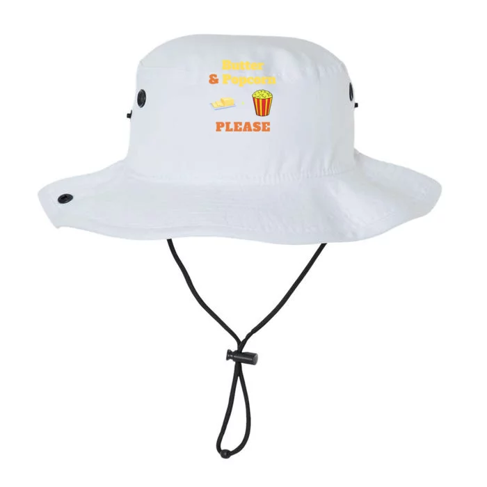 Butter And Popcorn Please National Popcorn Day Funny Foodie Gift Legacy Cool Fit Booney Bucket Hat