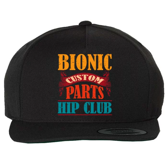 Bionic Aftermarket Parts Design Gift Knee And Hip Replacement Gift Wool Snapback Cap