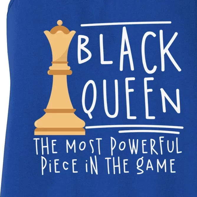 Black African Queen The Most Powerfull Piece Melanin Gift Women's Racerback Tank