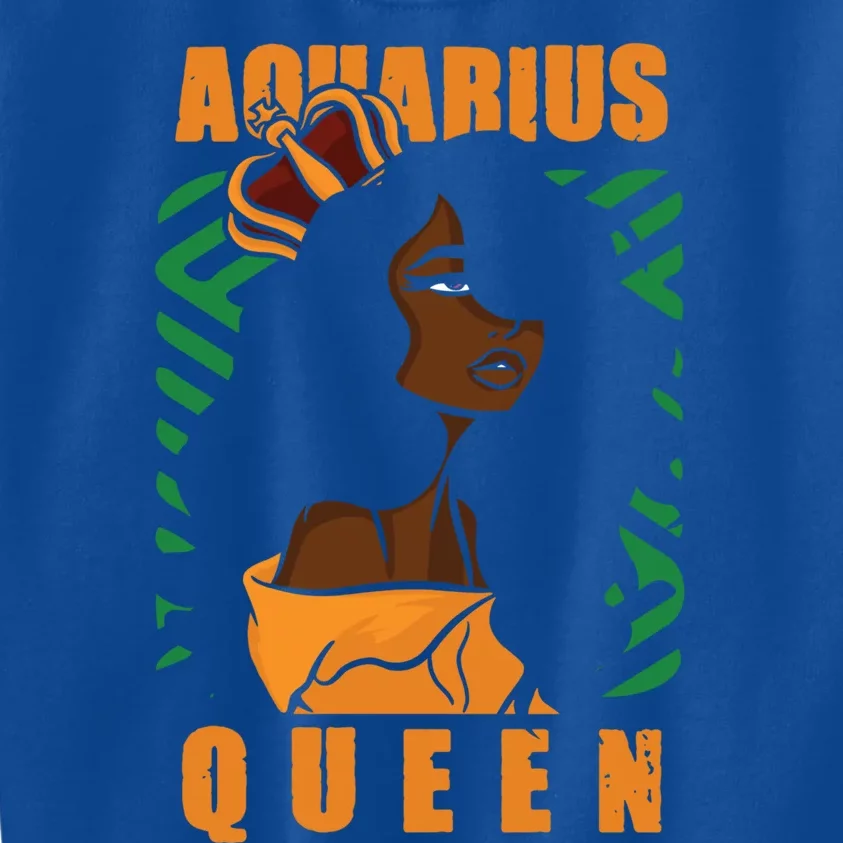 Bday Aquarius Queen Gift Kids Sweatshirt