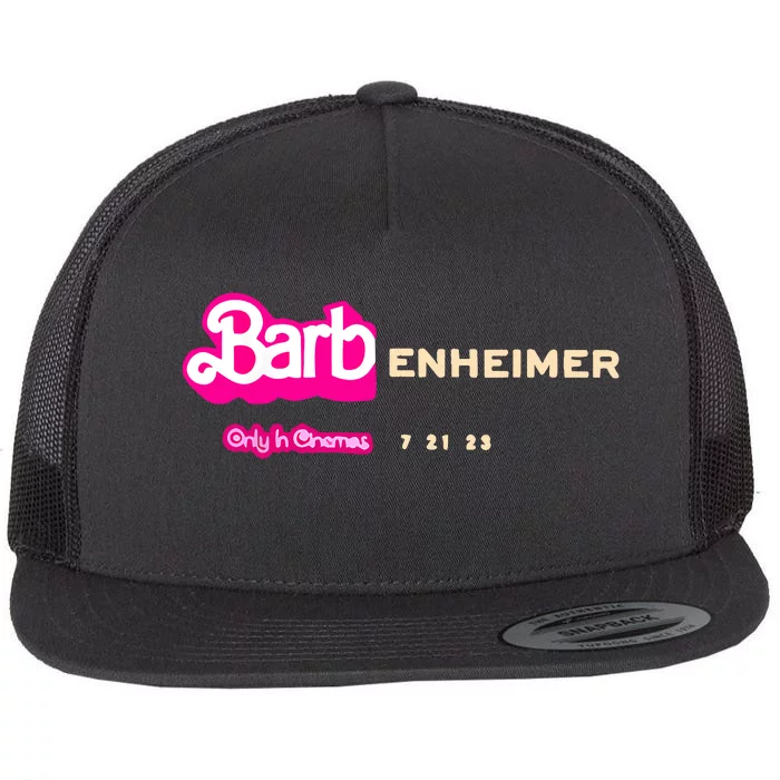 Barbenheimer Appreal Retro Women Men Flat Bill Trucker Hat