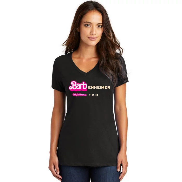 Barbenheimer Appreal Retro Women Men Women's V-Neck T-Shirt