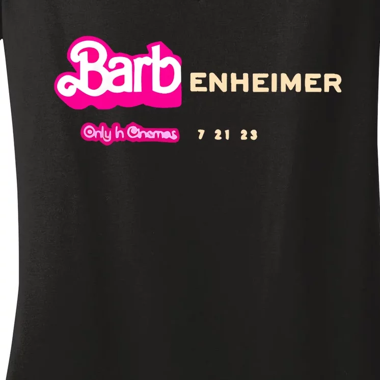 Barbenheimer Appreal Retro Women Men Women's V-Neck T-Shirt