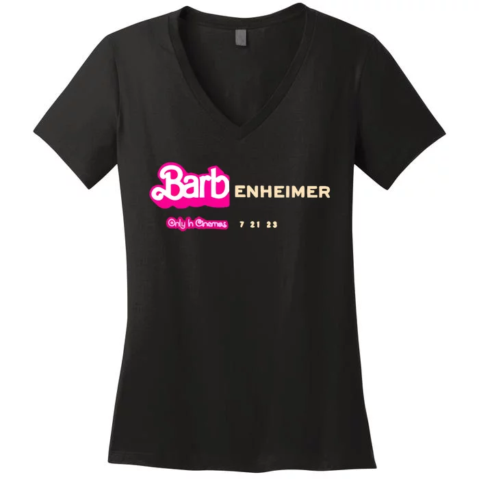 Barbenheimer Appreal Retro Women Men Women's V-Neck T-Shirt