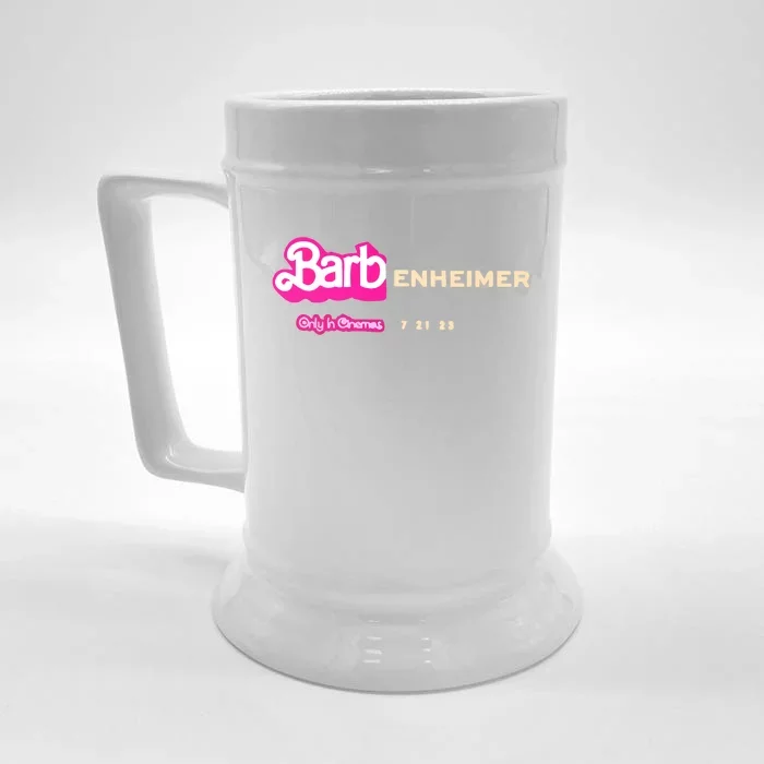 Barbenheimer Appreal Retro Women Men Front & Back Beer Stein