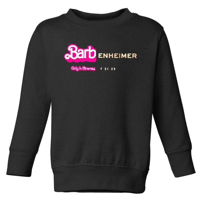 Barbenheimer Appreal Retro Women Men Toddler Sweatshirt