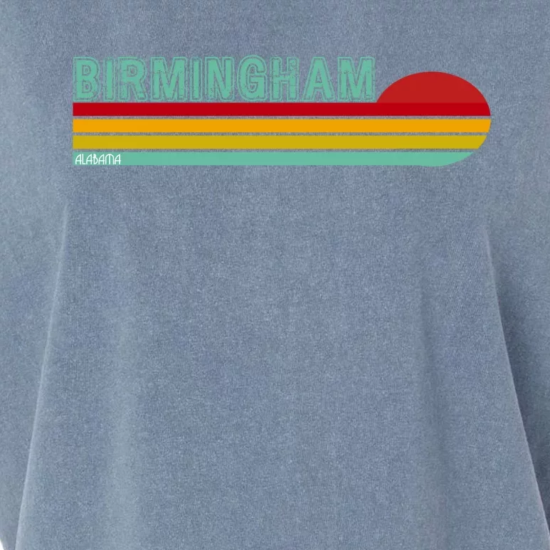 Birmingham Alabama Retro Sunset Garment-Dyed Women's Muscle Tee