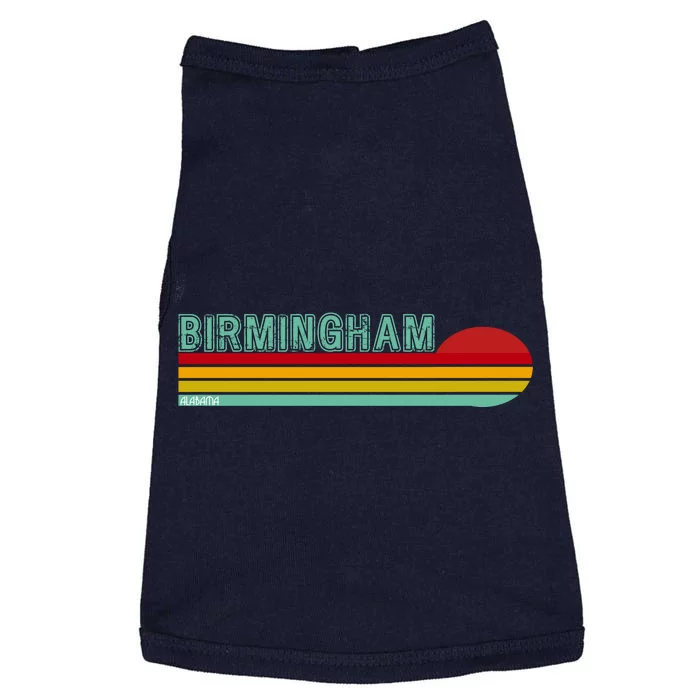 Birmingham Alabama Retro Sunset Doggie Tank