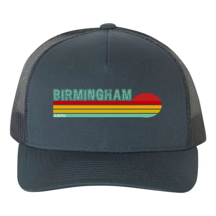 Birmingham Alabama Retro Sunset Yupoong Adult 5-Panel Trucker Hat