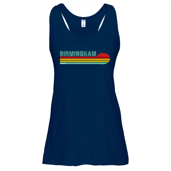 Birmingham Alabama Retro Sunset Ladies Essential Flowy Tank