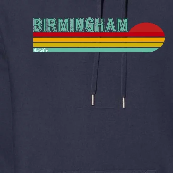 Birmingham Alabama Retro Sunset Premium Hoodie