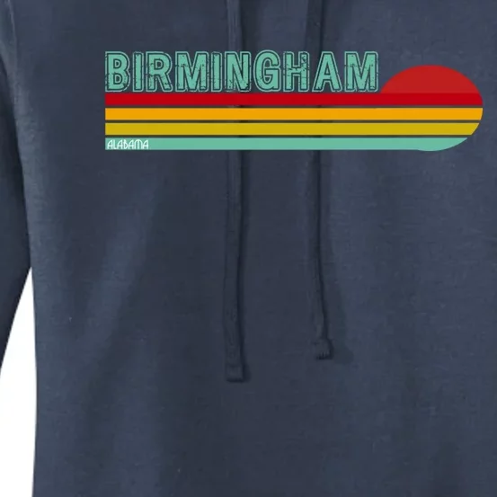 Birmingham Alabama Retro Sunset Women's Pullover Hoodie