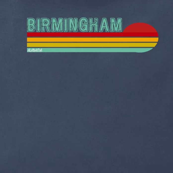 Birmingham Alabama Retro Sunset Zip Tote Bag