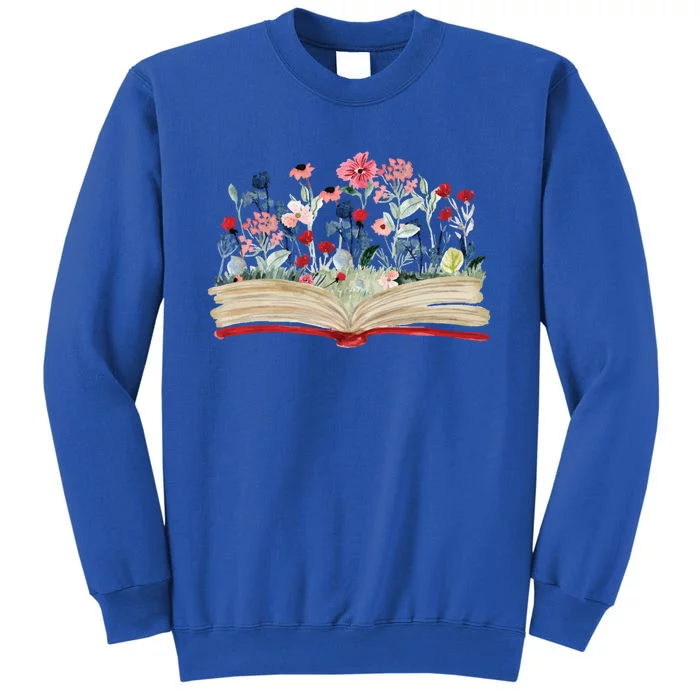 Bookworm Avid Reader Flowers Literature Funny Gift Book Reading Gift Sweatshirt