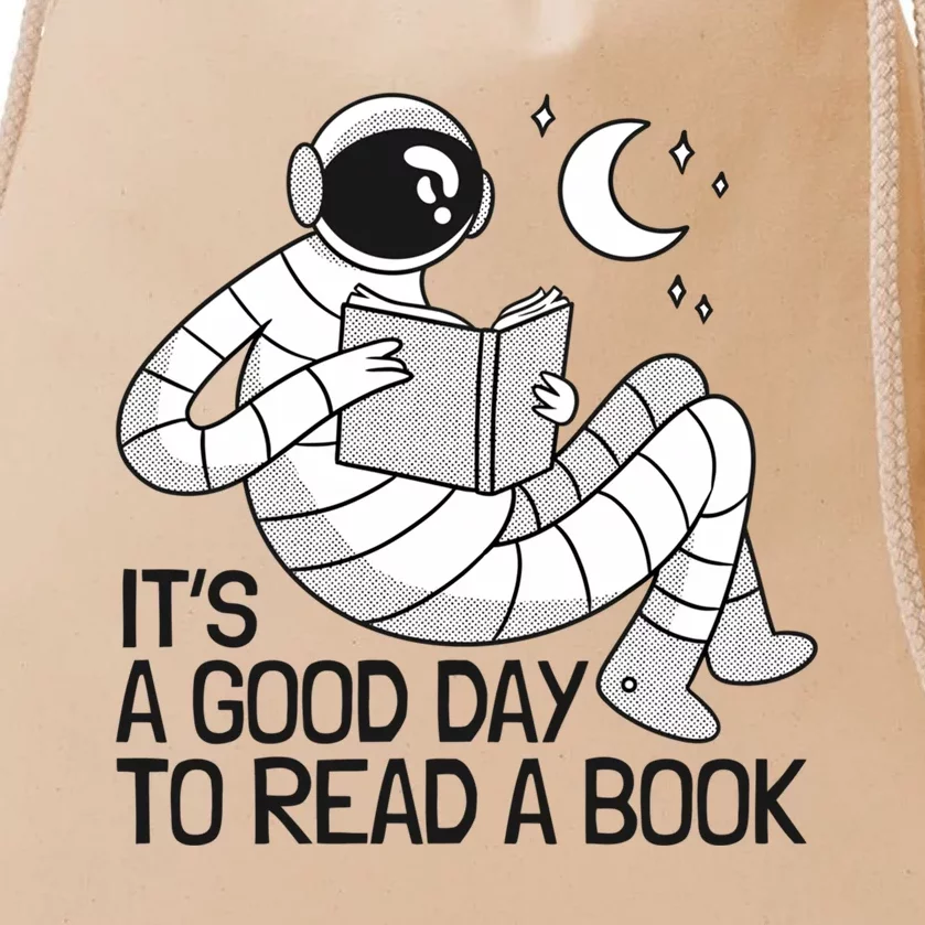 BookLover Astronaut Reading Book Bookworm Gift Drawstring Bag