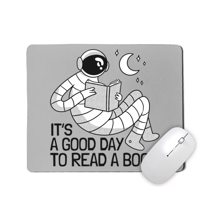 BookLover Astronaut Reading Book Bookworm Gift Mousepad