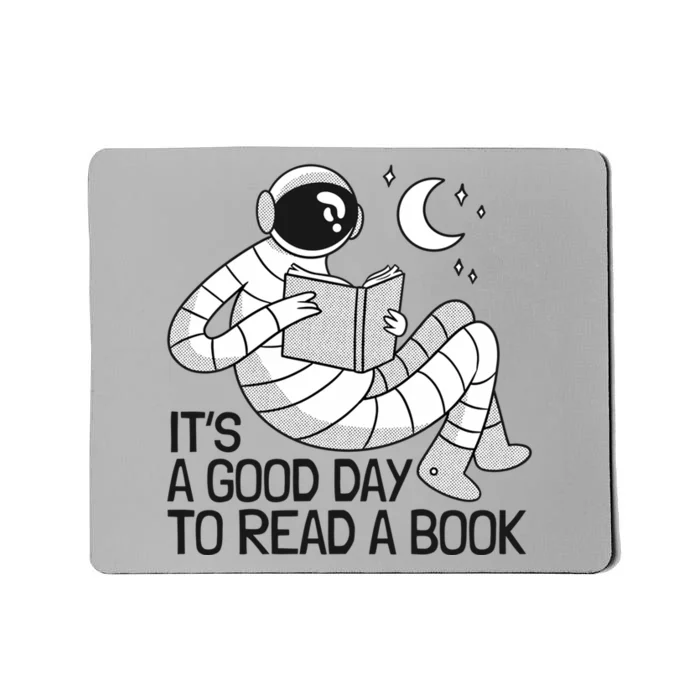 BookLover Astronaut Reading Book Bookworm Gift Mousepad