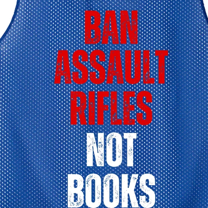 Ban Assault Rifles Not Books Mesh Reversible Basketball Jersey Tank