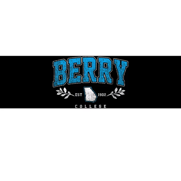 Berry Arch Retro College Athletic Sports Bumper Sticker