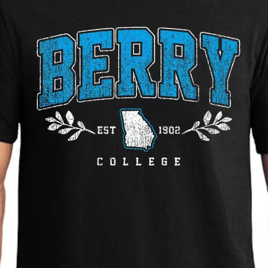 Berry Arch Retro College Athletic Sports Pajama Set