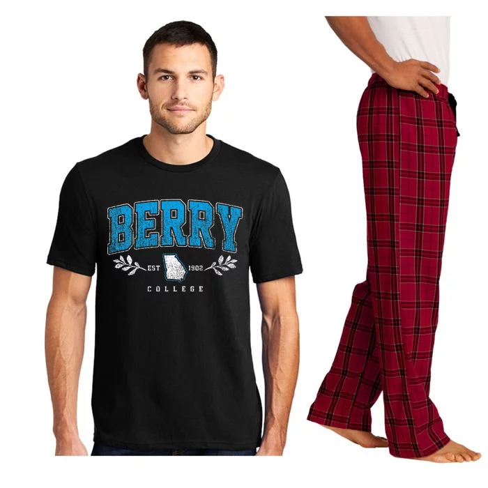 Berry Arch Retro College Athletic Sports Pajama Set