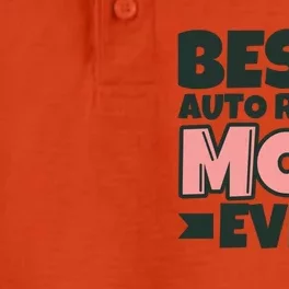 Best Auto Racing Mom Ever Mother Funny Gift Dry Zone Grid Performance Polo