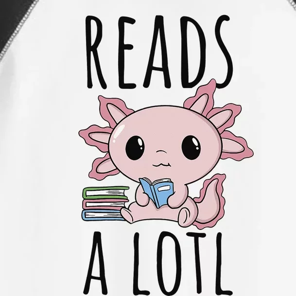 Bookman Axolotl Reads ALotl Funny ReadAxolotl Toddler Fine Jersey T-Shirt