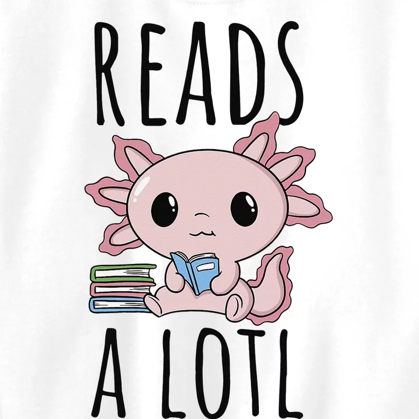 Bookman Axolotl Reads ALotl Funny ReadAxolotl Kids Sweatshirt