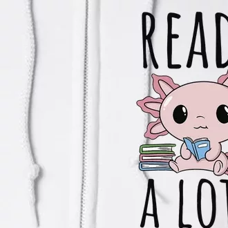 Bookman Axolotl Reads ALotl Funny ReadAxolotl Full Zip Hoodie