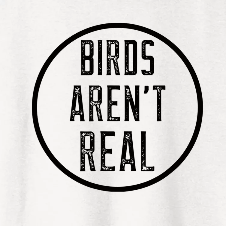 Birds Aren't Real Conspiracy Gen Z Design Women's Crop Top Tee