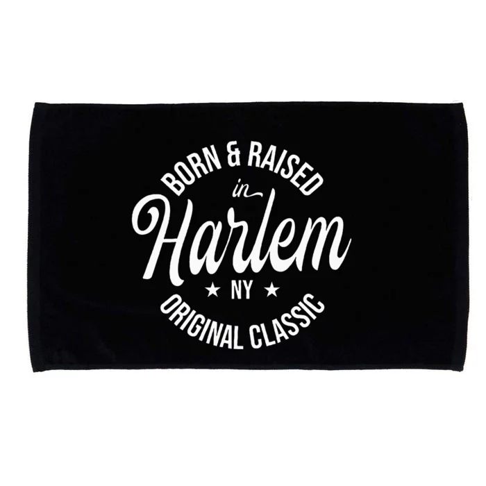 Born And Raised In Harlem Microfiber Hand Towel