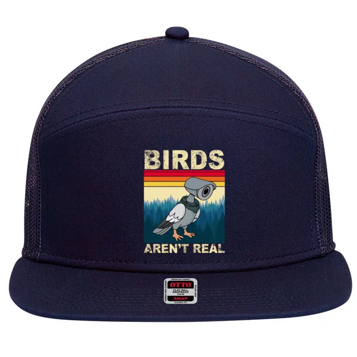 Birds Aren't Real Camera Sunset 7 Panel Mesh Trucker Snapback Hat