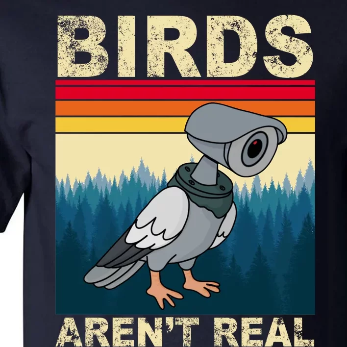 Birds Aren't Real Camera Sunset Tall T-Shirt