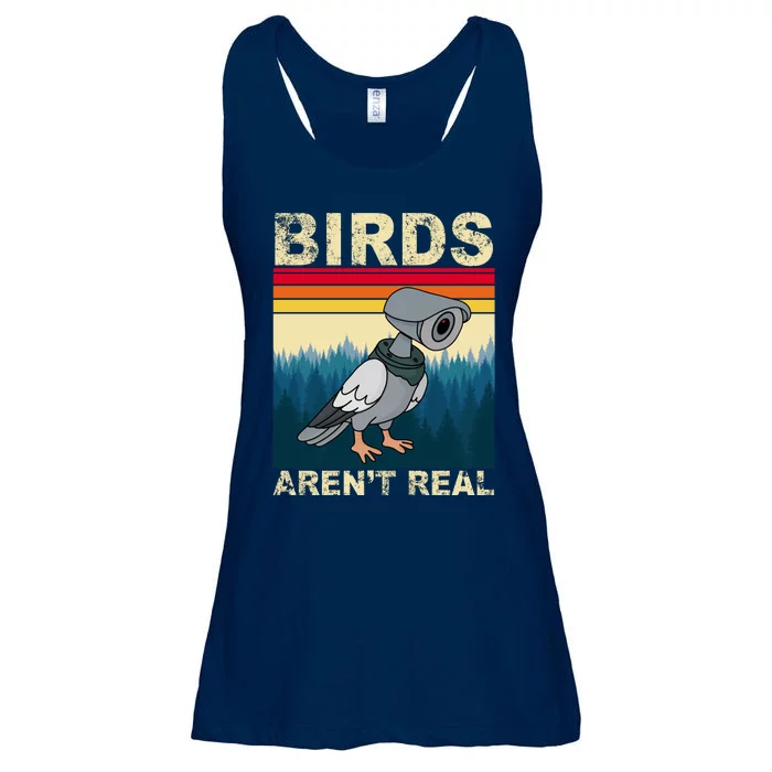 Birds Aren't Real Camera Sunset Ladies Essential Flowy Tank