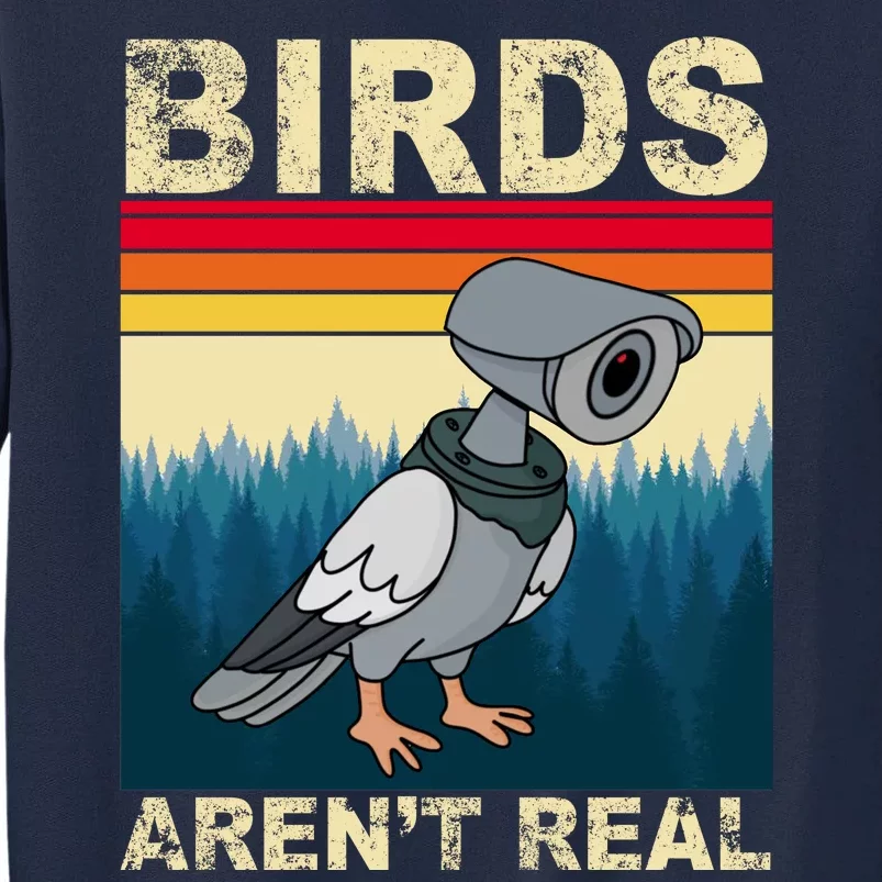 Birds Aren't Real Camera Sunset Tall Sweatshirt