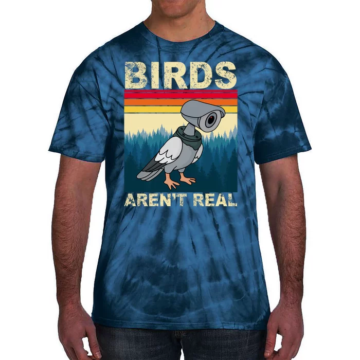 Birds Aren't Real Camera Sunset Tie-Dye T-Shirt