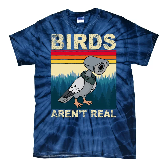 Birds Aren't Real Camera Sunset Tie-Dye T-Shirt