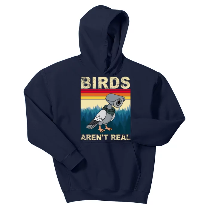 Birds Aren't Real Camera Sunset Kids Hoodie