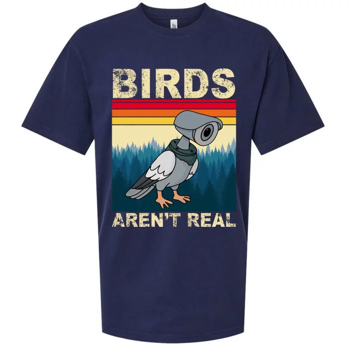 Birds Aren't Real Camera Sunset Sueded Cloud Jersey T-Shirt